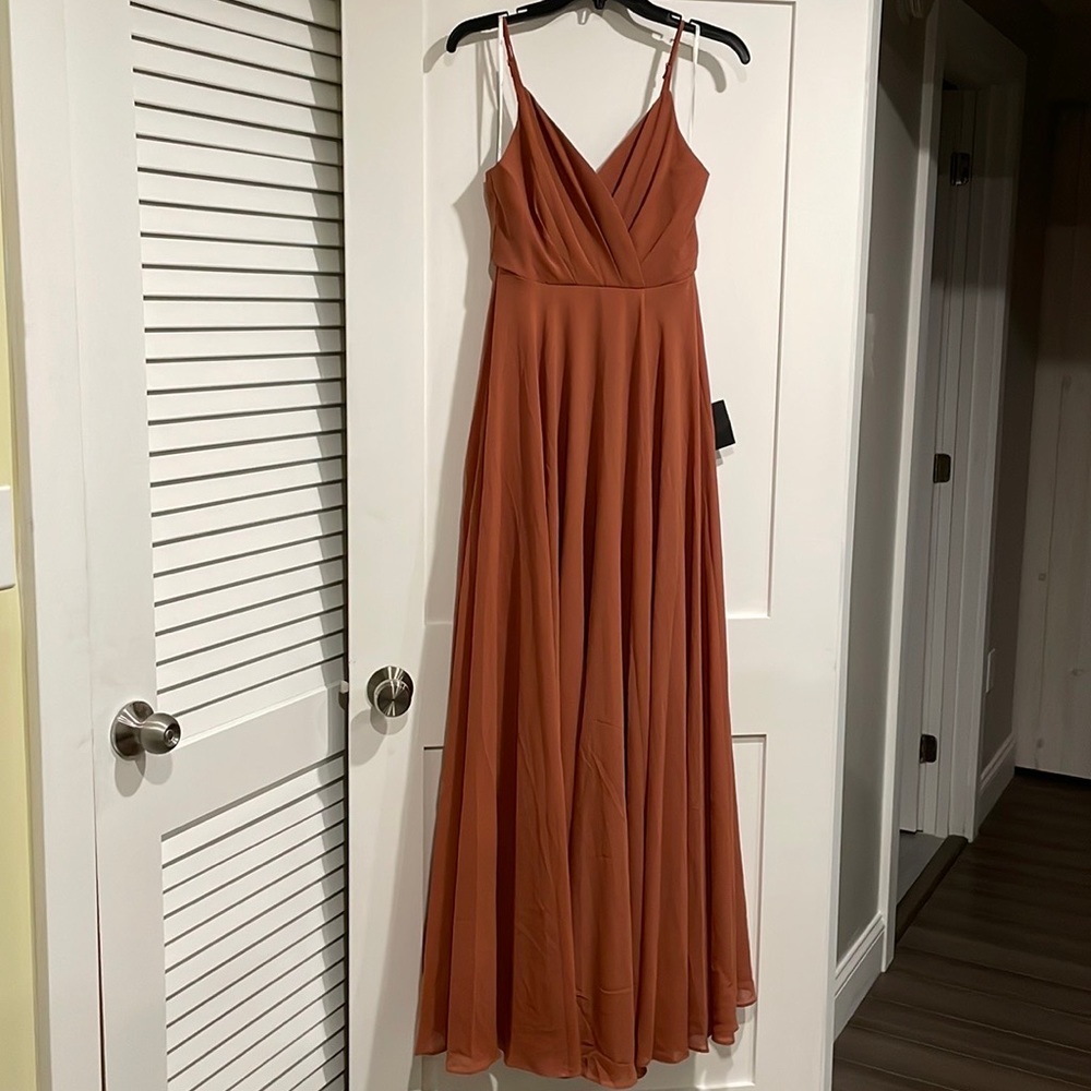 Lulus All About Love Rusty Rose Maxi Dress (NEW with tags!)
